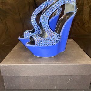 Blue Giuseppe Zanotti heels